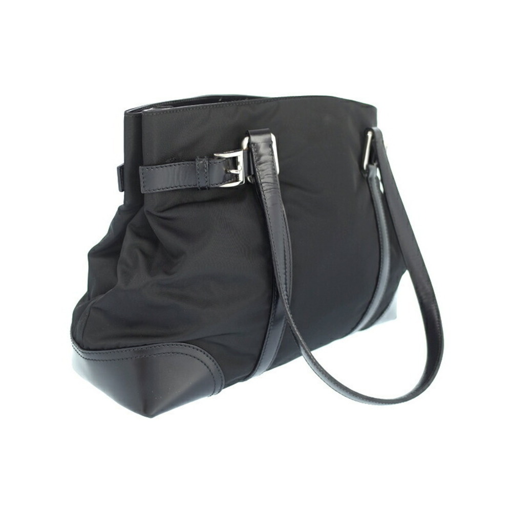 Prada Black Bag Vela Tessuto Tote Shoulder